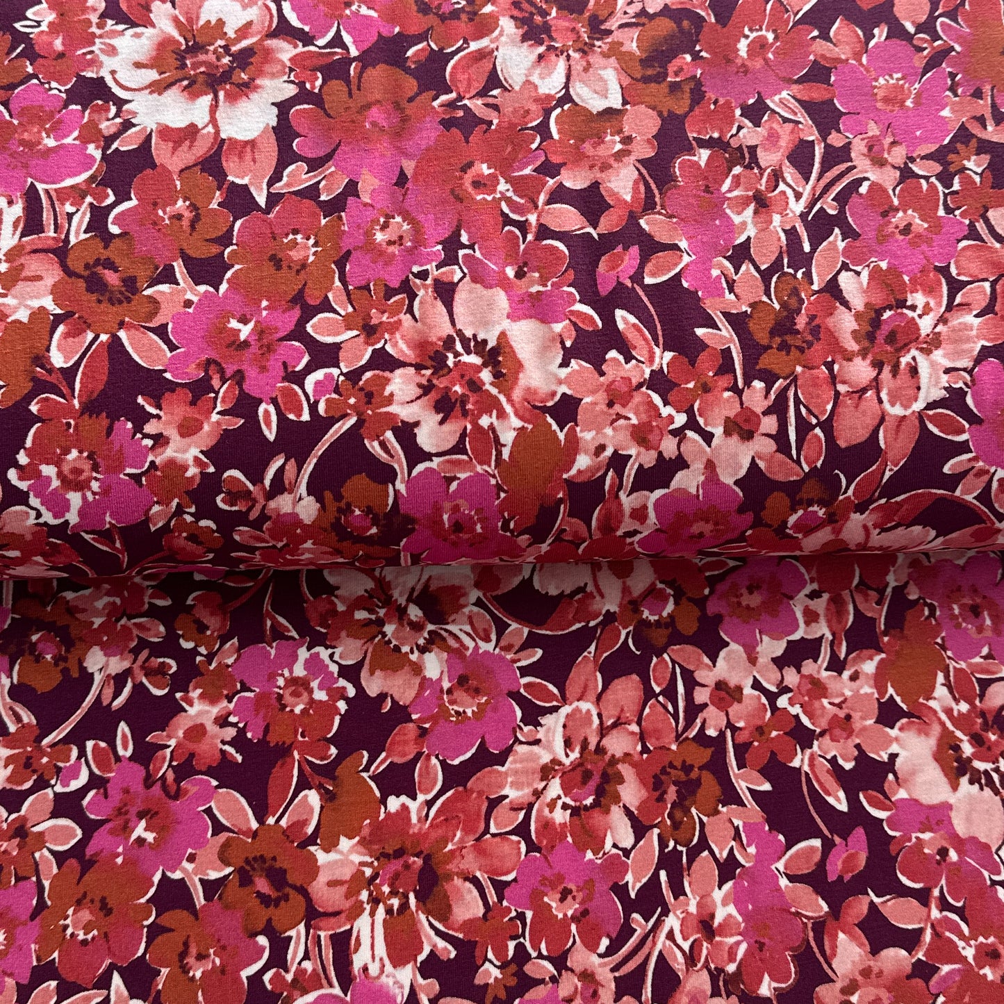 Fantastiques rouge - Jersey imprimé digital