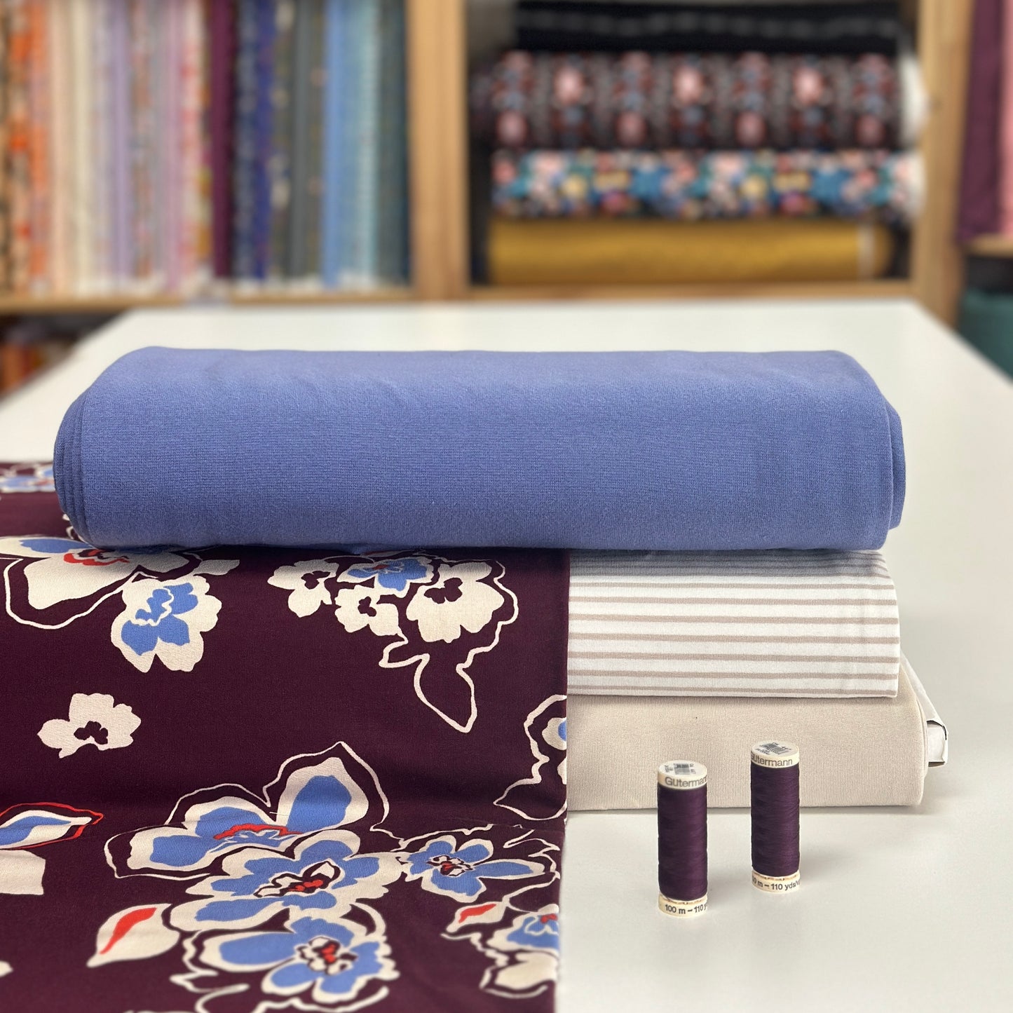 Stupéfiantes bordeaux - French Terry imprimé