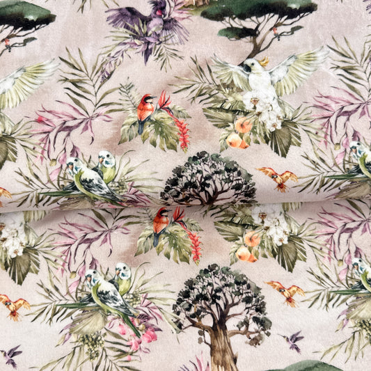 Coupon 1m - Parrot - Printed Minky