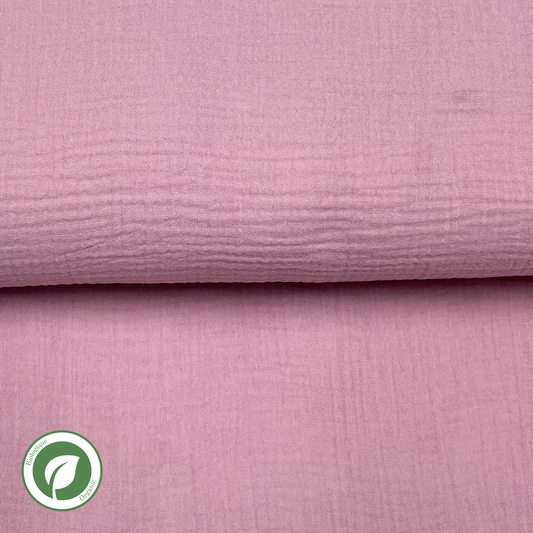 Lilac - Double gauze organic cotton muslin