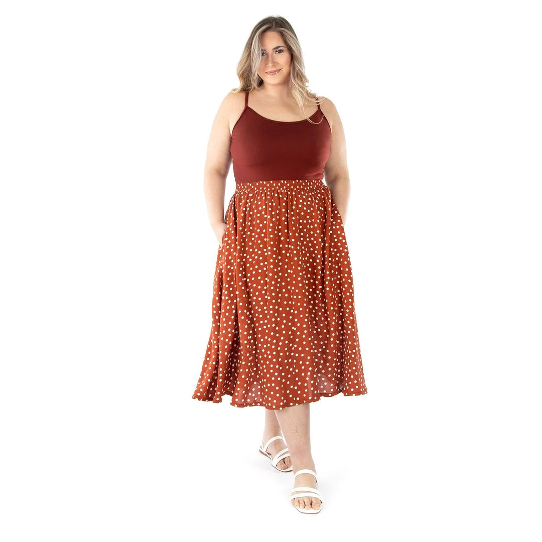 GENEVIÈVE (4017) - JALIE - Jupe ample à taille élastique