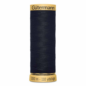 GÜTERMANN 100% Cotton Yarn 100m - #1001 - Black