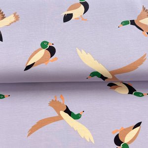 Canard lilas - French Terry imprimé