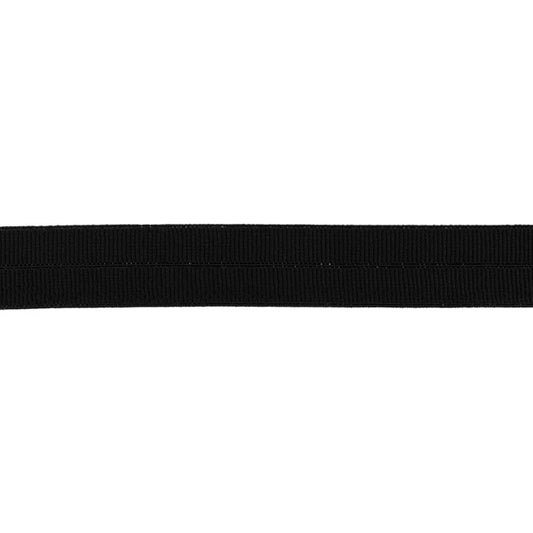 Noir - Biais élastique pliable (FOE)
