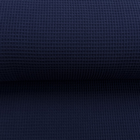 Marine - Coton gaufré