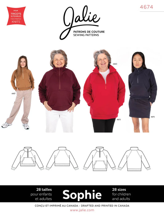 SOPHIE (4674) - JALIE - Haut demi-zip