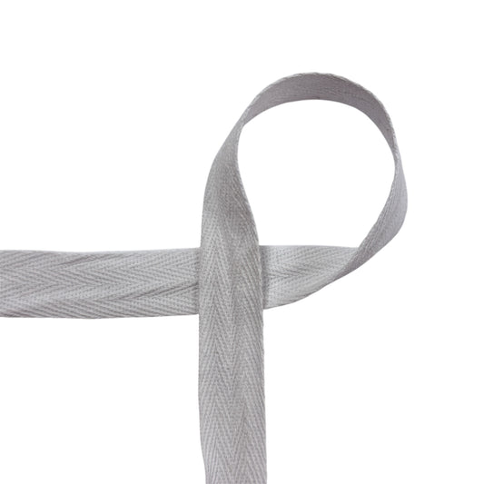 Blanc - Ruban sergé (Twill) 20 mm