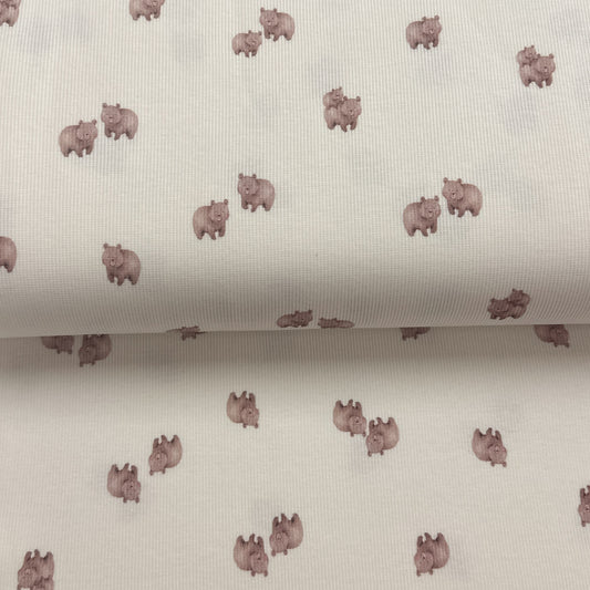 Ours - Jersey côtelé imprimé