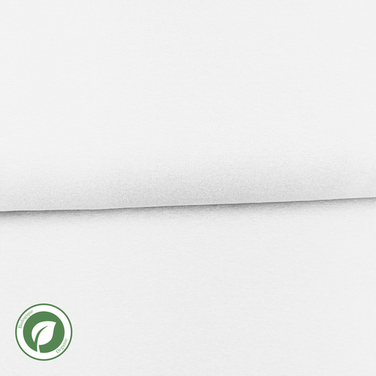 Blanc - Bord côte (ribbing) biologique