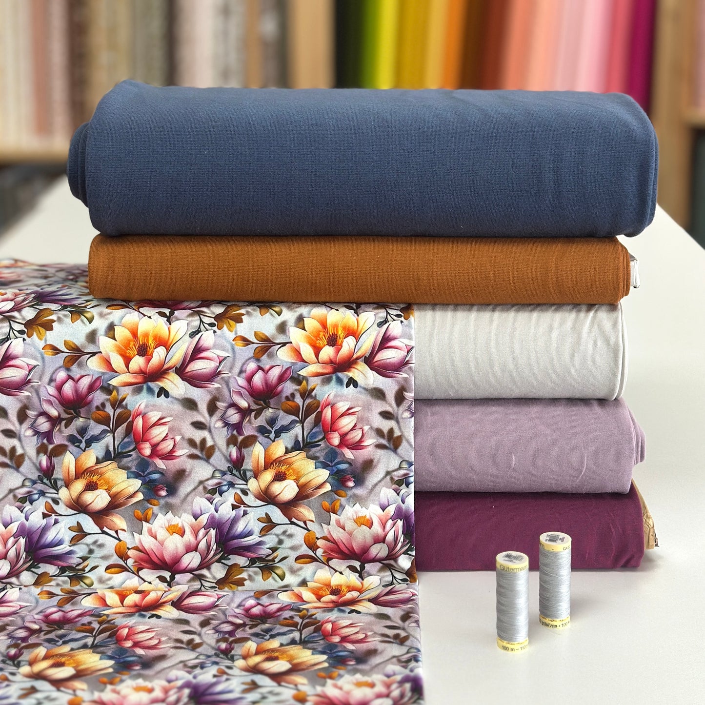 Mosaic Floral - Printed Jersey