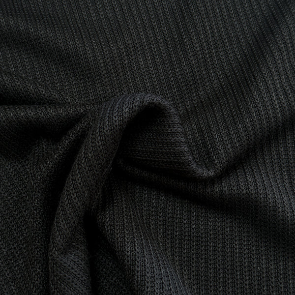 Noir - Tricot maille texturé