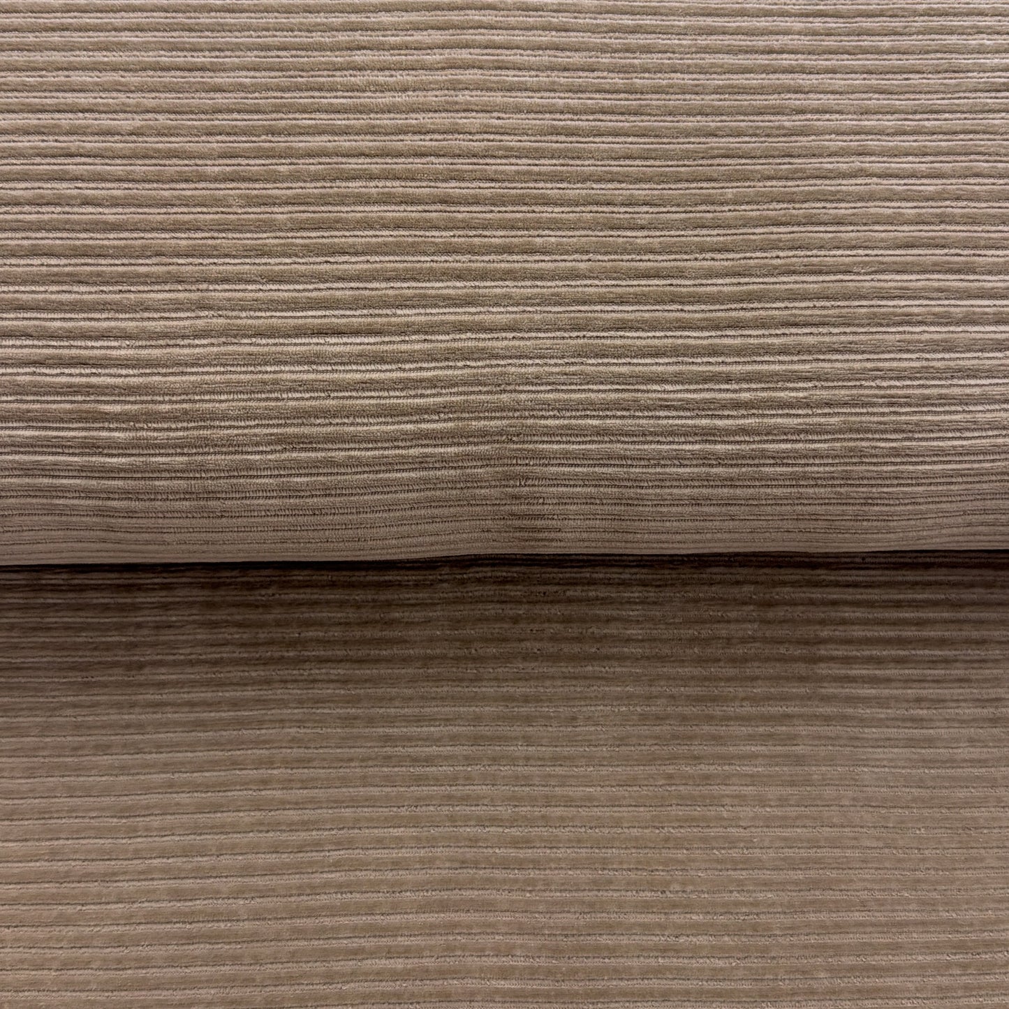 Beige foncé - Jersey velours côtelé