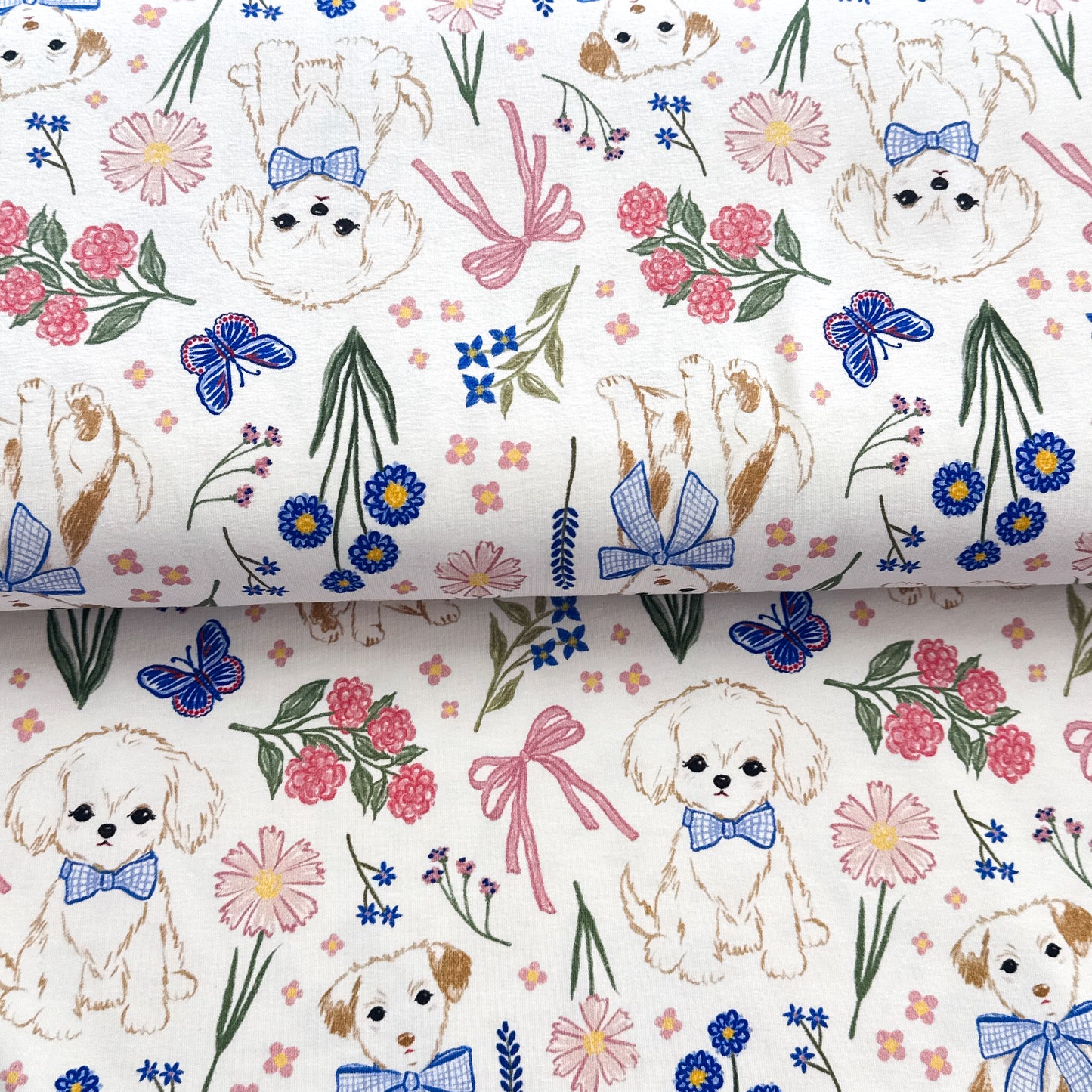 Chiens élégants - NON NON OUI - Jersey imprimé