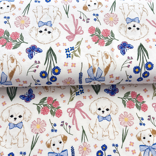 Chiens élégants - NON NON OUI - Jersey imprimé