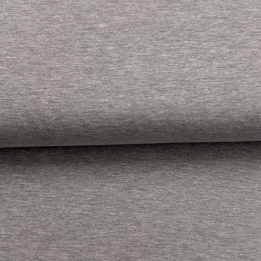 Gris pâle mélange - French Terry uni