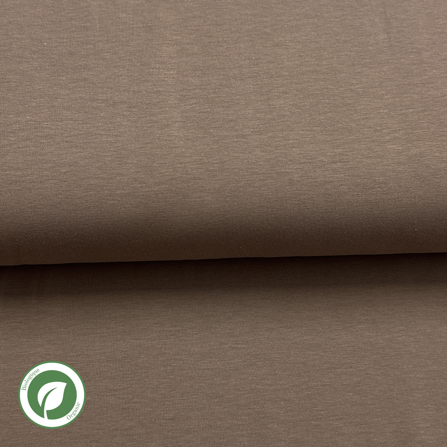 Taupe - Solid organic jersey