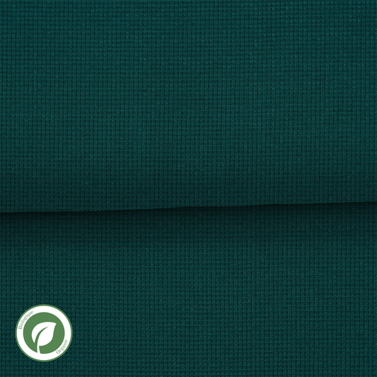 Dark Green - Organic Waffle Jersey