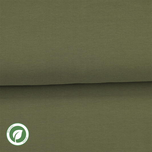 Olive - French Terry uni biologique