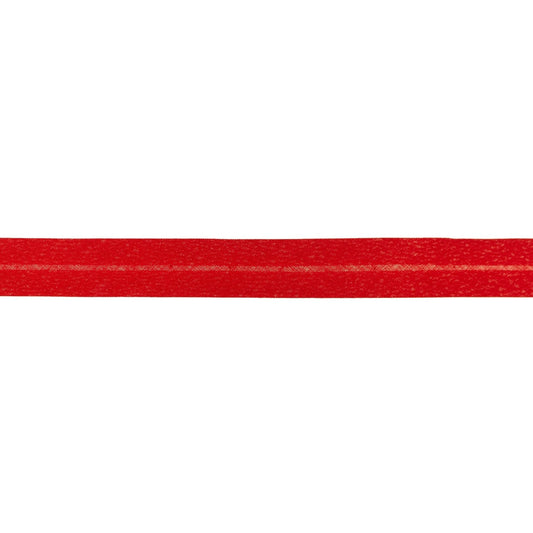 Rouge - Biais de coton 20mm simple pli
