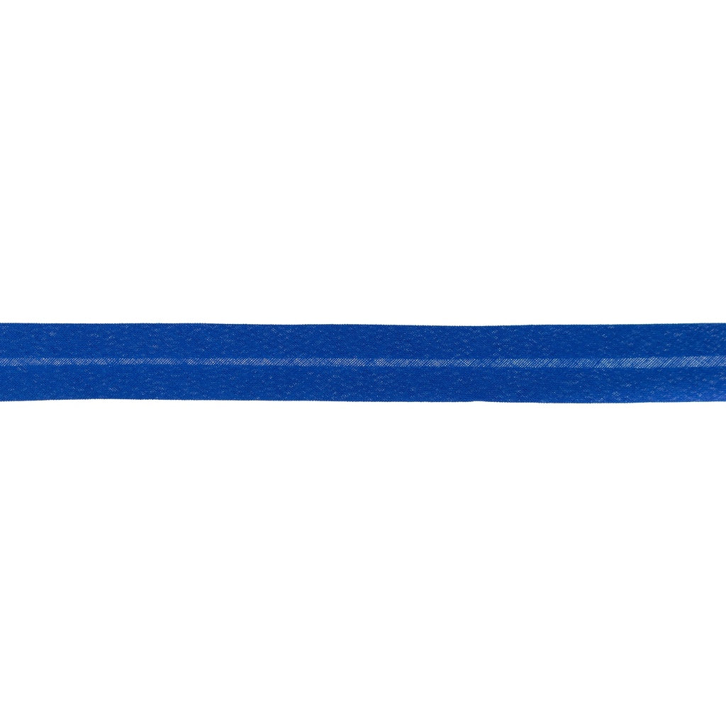 Cobalt - Biais de coton 20mm simple pli