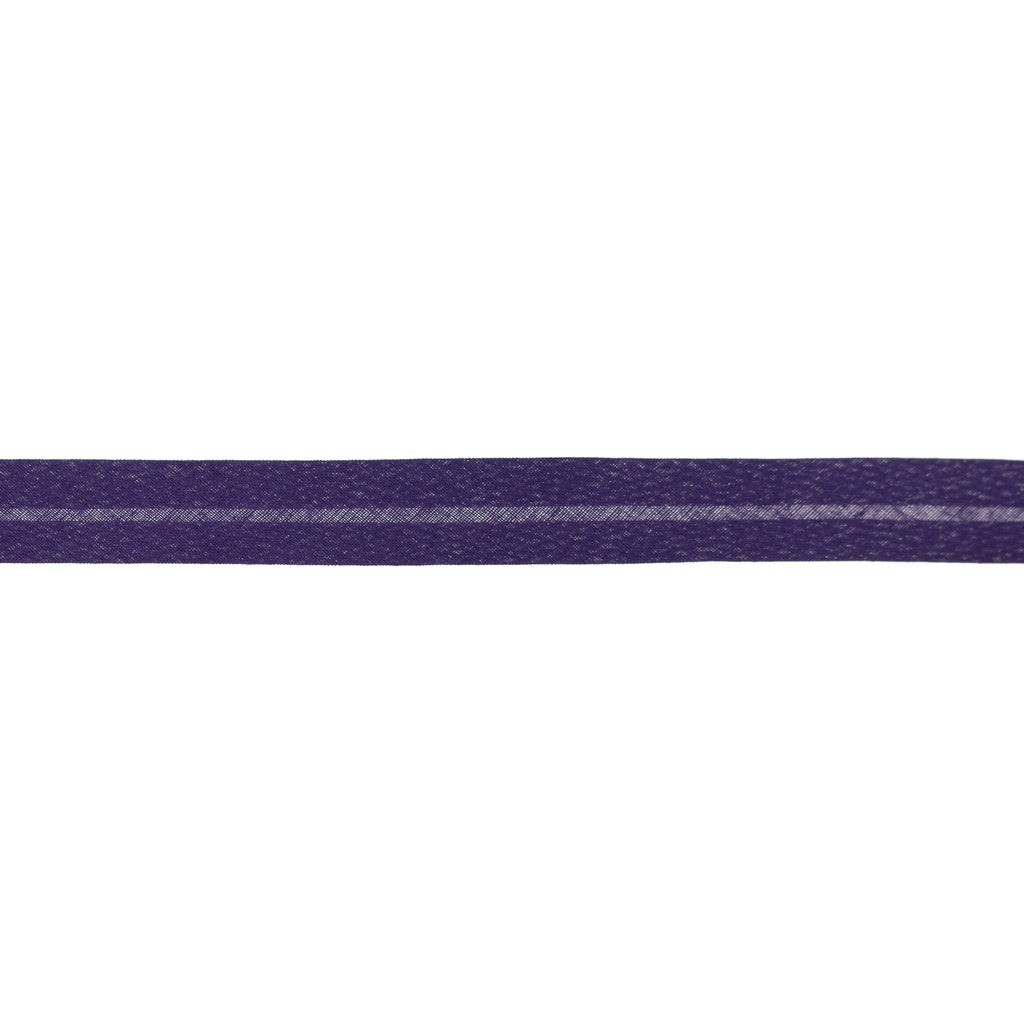 Violet - Biais de coton 20mm simple pli