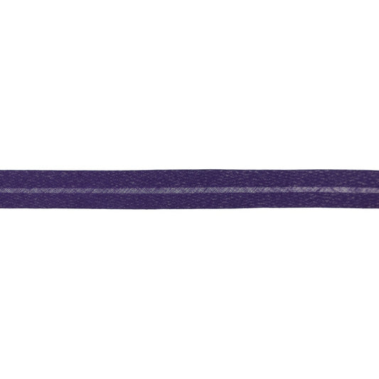 Violet - Biais de coton 20mm simple pli