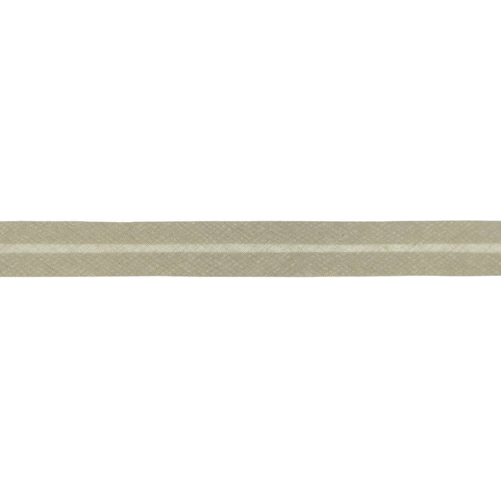 Taupe - 20mm Single-Fold Cotton Bias Tape