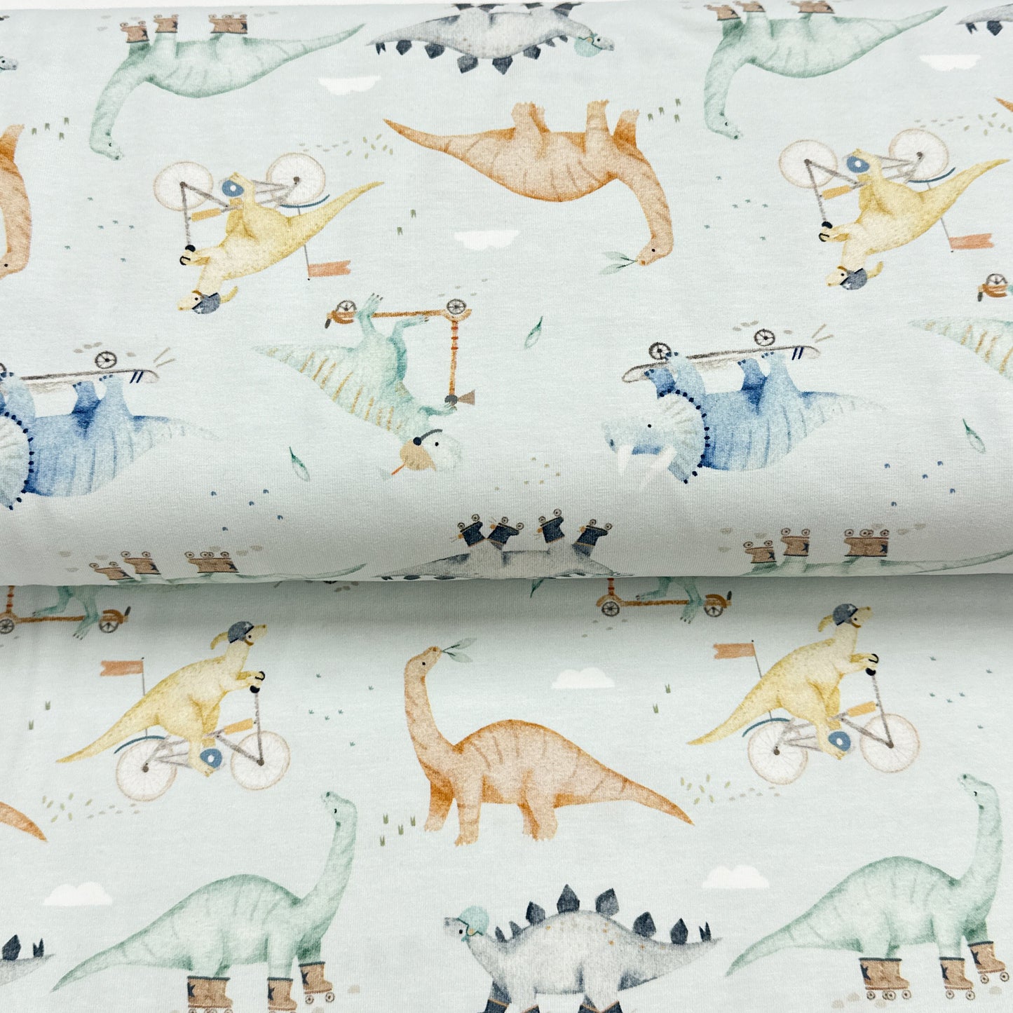 Wheeled Dinosaurs - Printed Jersey