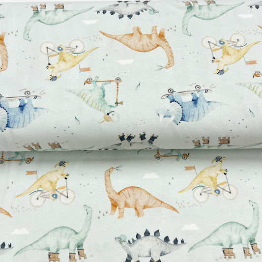 Dinosaures à roulettes - Jersey imprimé