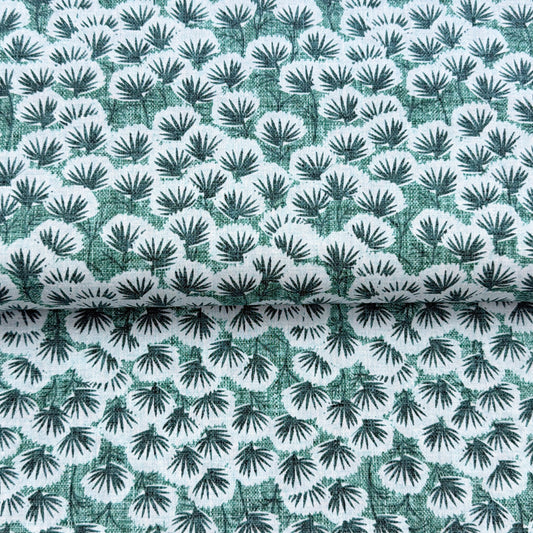 Feuilles menthe - Figo Fabrics - Coton courtepointe imprimé