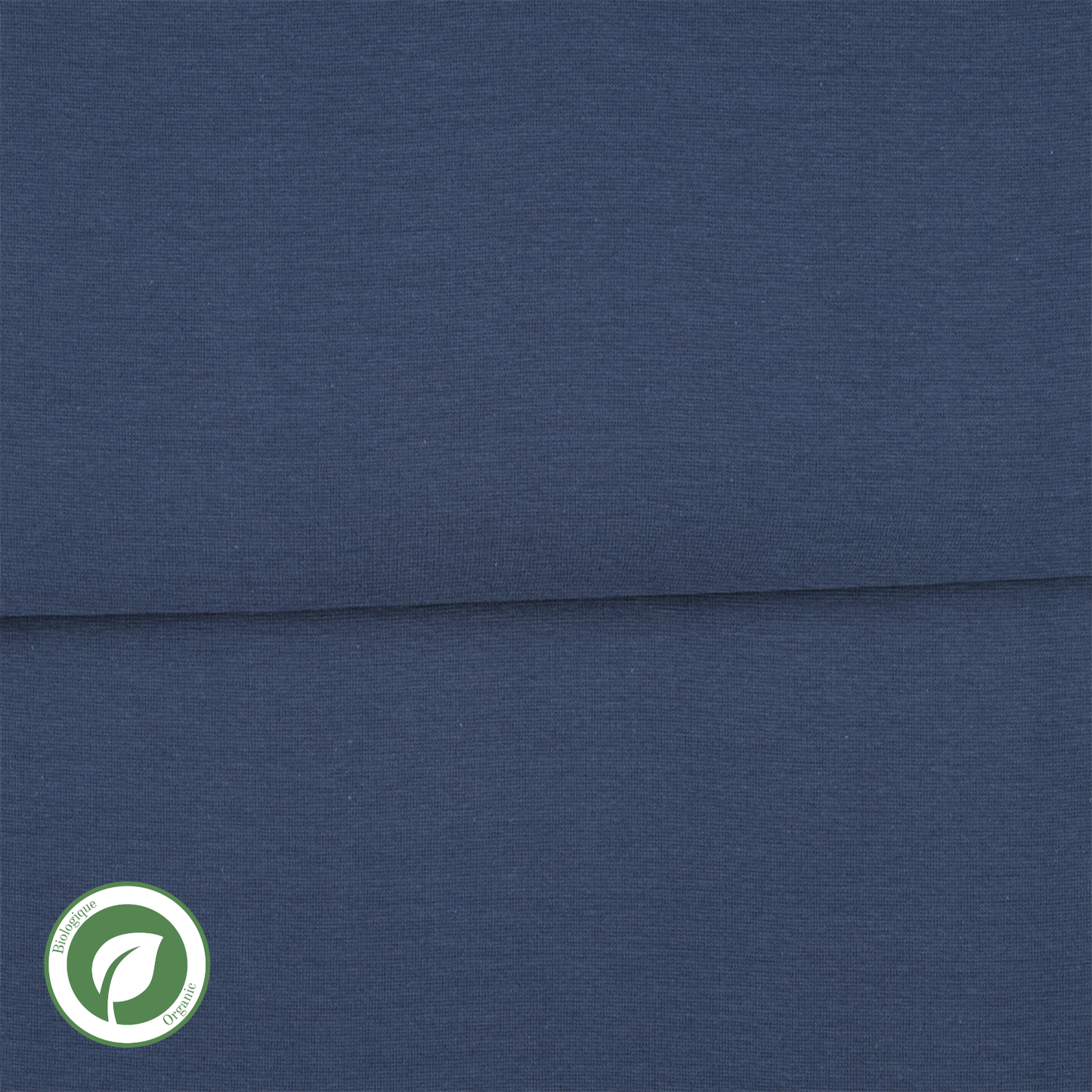 Indigo - Bord côte (ribbing) biologique