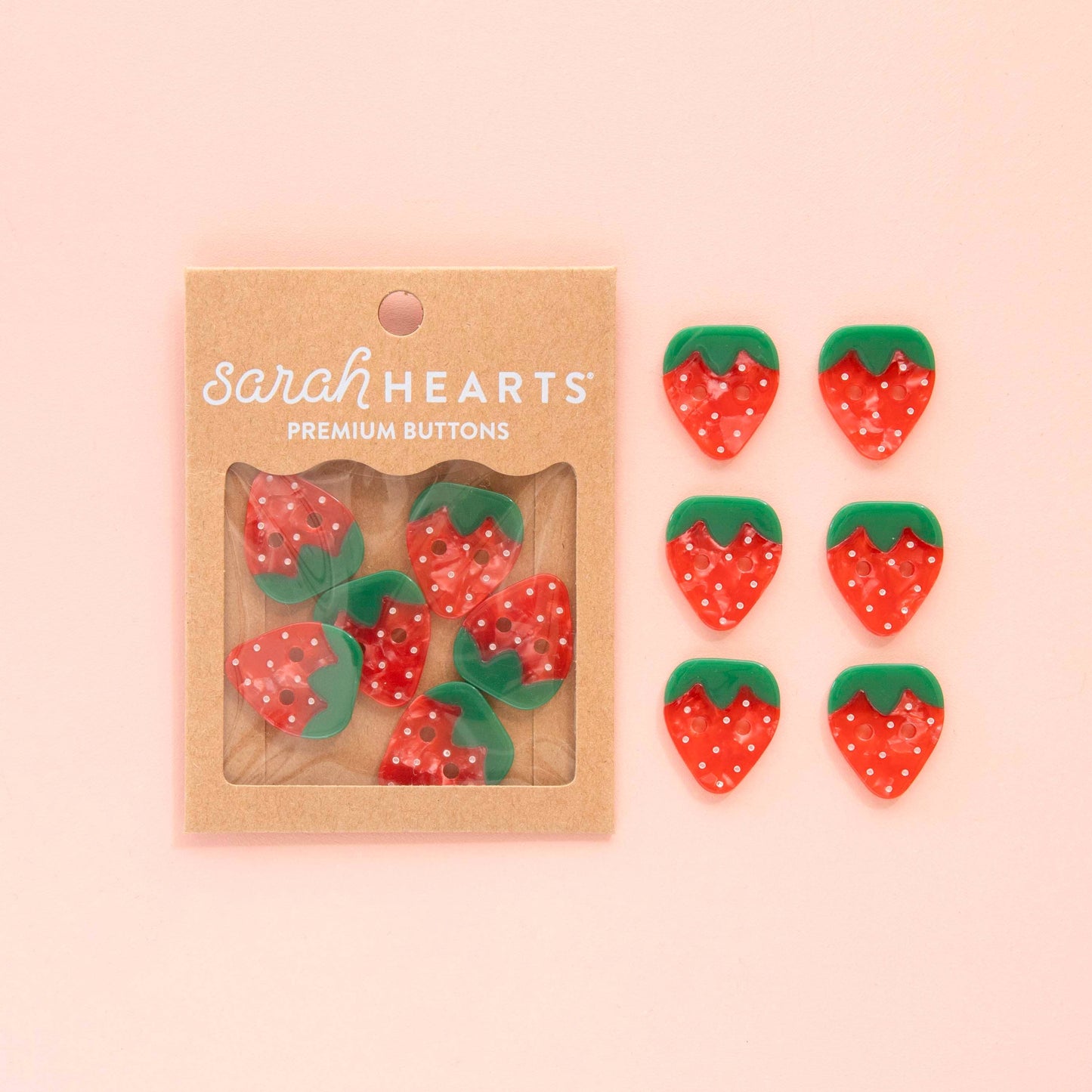 Gros Boutons Fraise 1"