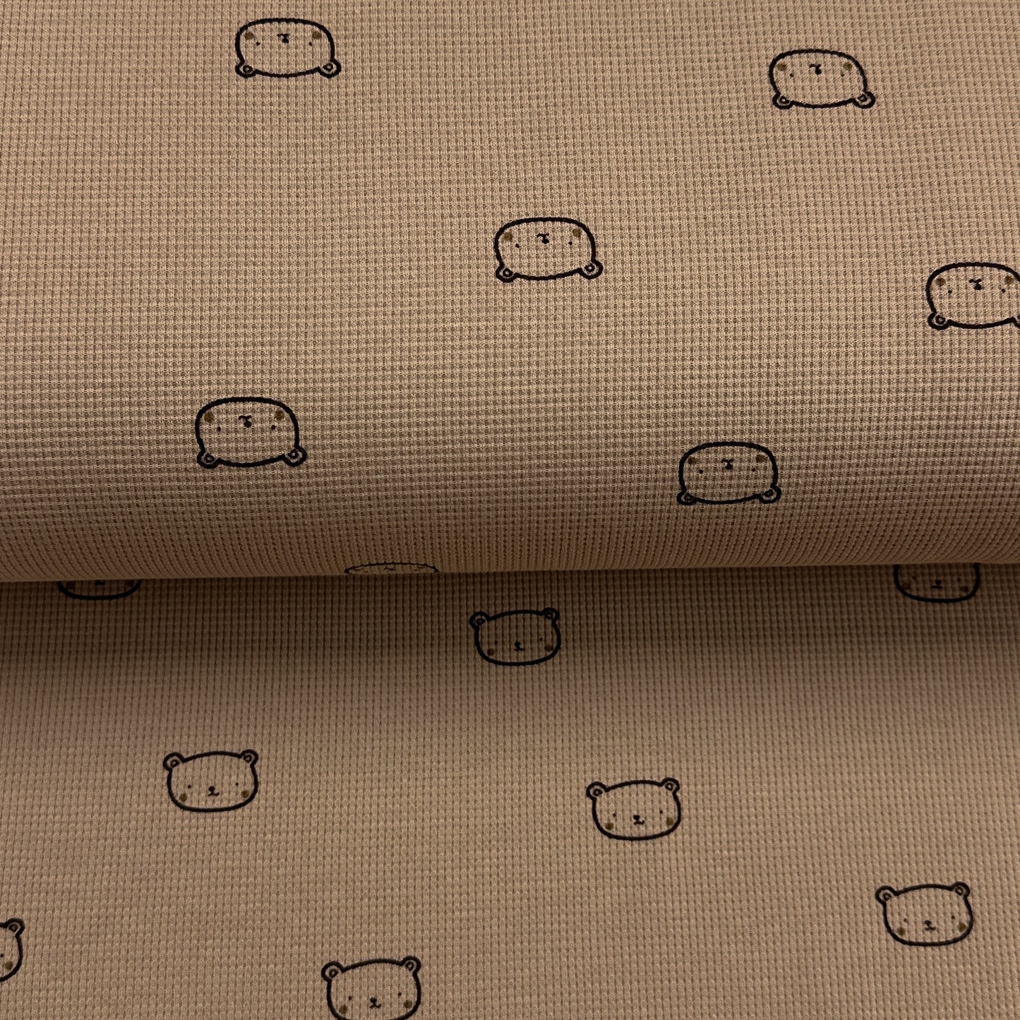 Oursons - Jersey gaufré imprimé