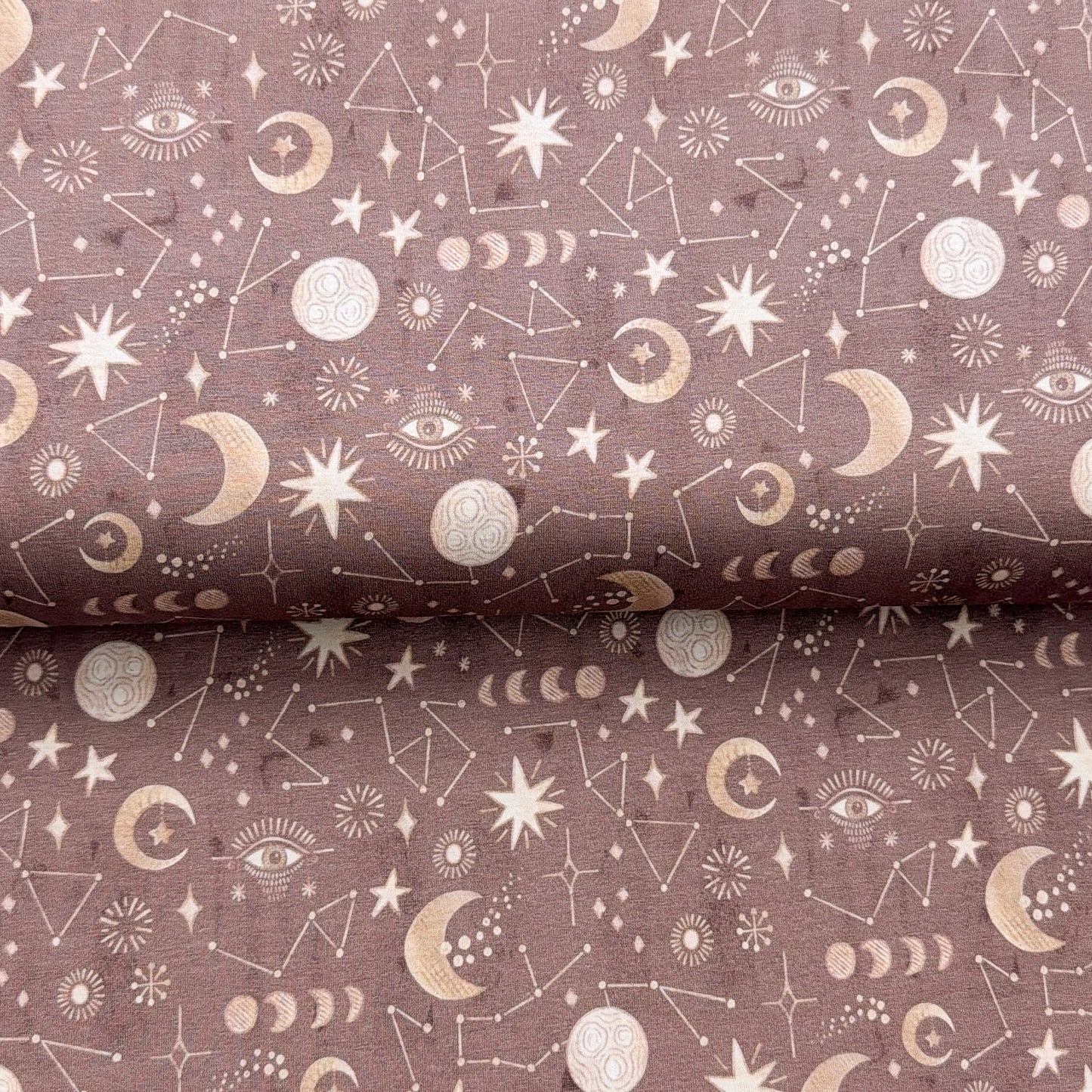 Pink Star Map - NON NON OUI - Printed Jersey