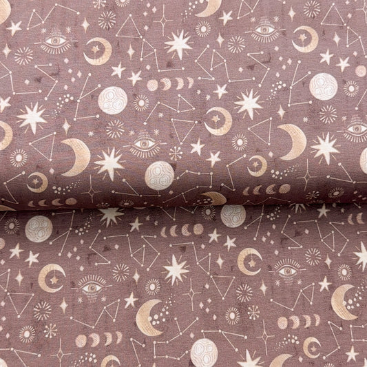 Pink Star Map - NON NON OUI - Printed Jersey