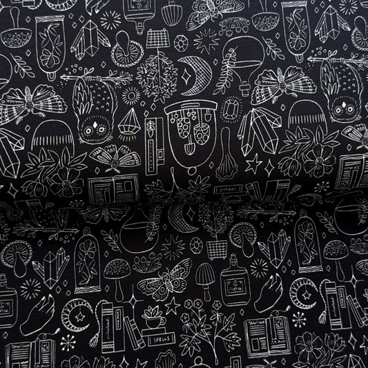 Black Witching Night - NON NON OUI - Printed Jersey