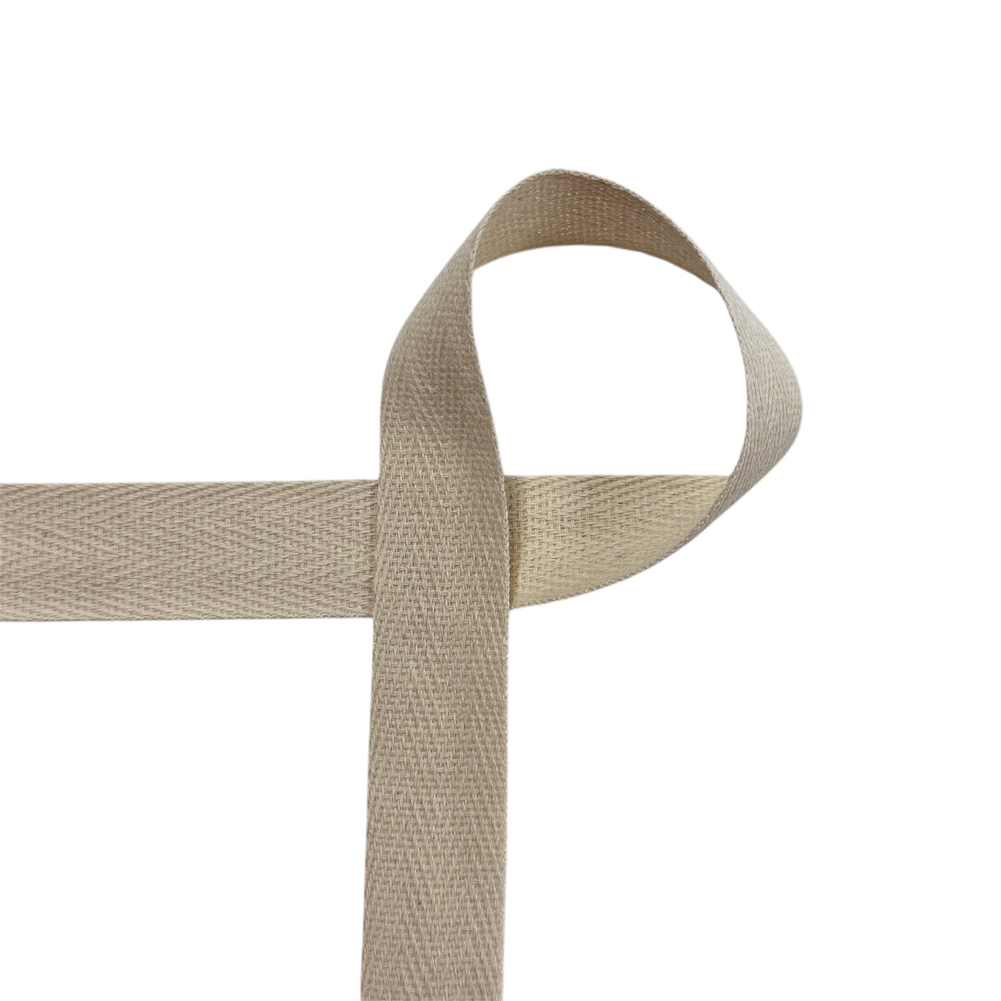 Écru - Ruban sergé (Twill) 20 mm