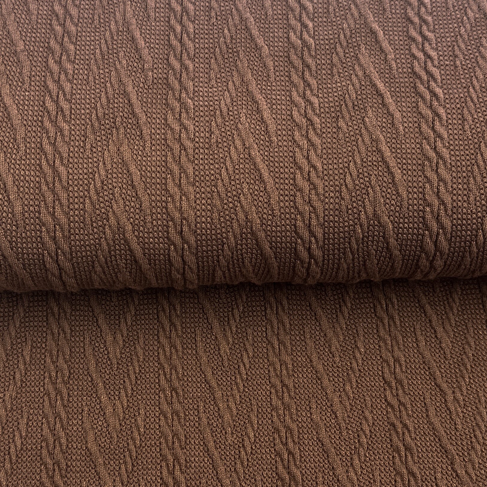 Caramel - Tricot maille torsadé