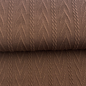 Caramel - Tricot maille torsadé