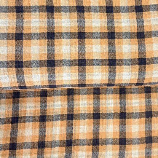 Beige tiles - Reversible cotton muslin