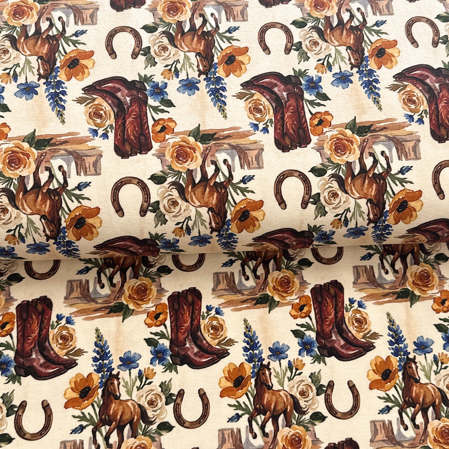 Scène cowboy - NON NON OUI - Jersey imprimé