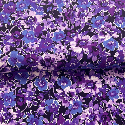 Fantastiques violet - Jersey imprimé digital