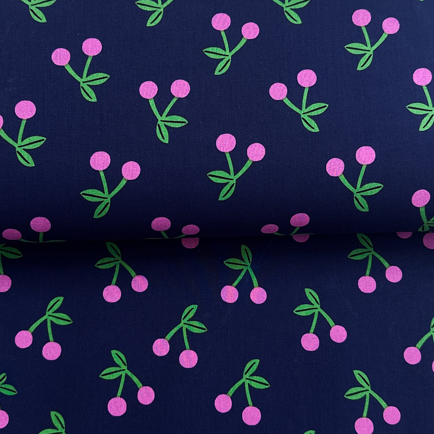 Cerises marine - Coton enduit