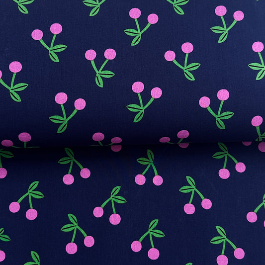 Cerises marine - Coton enduit