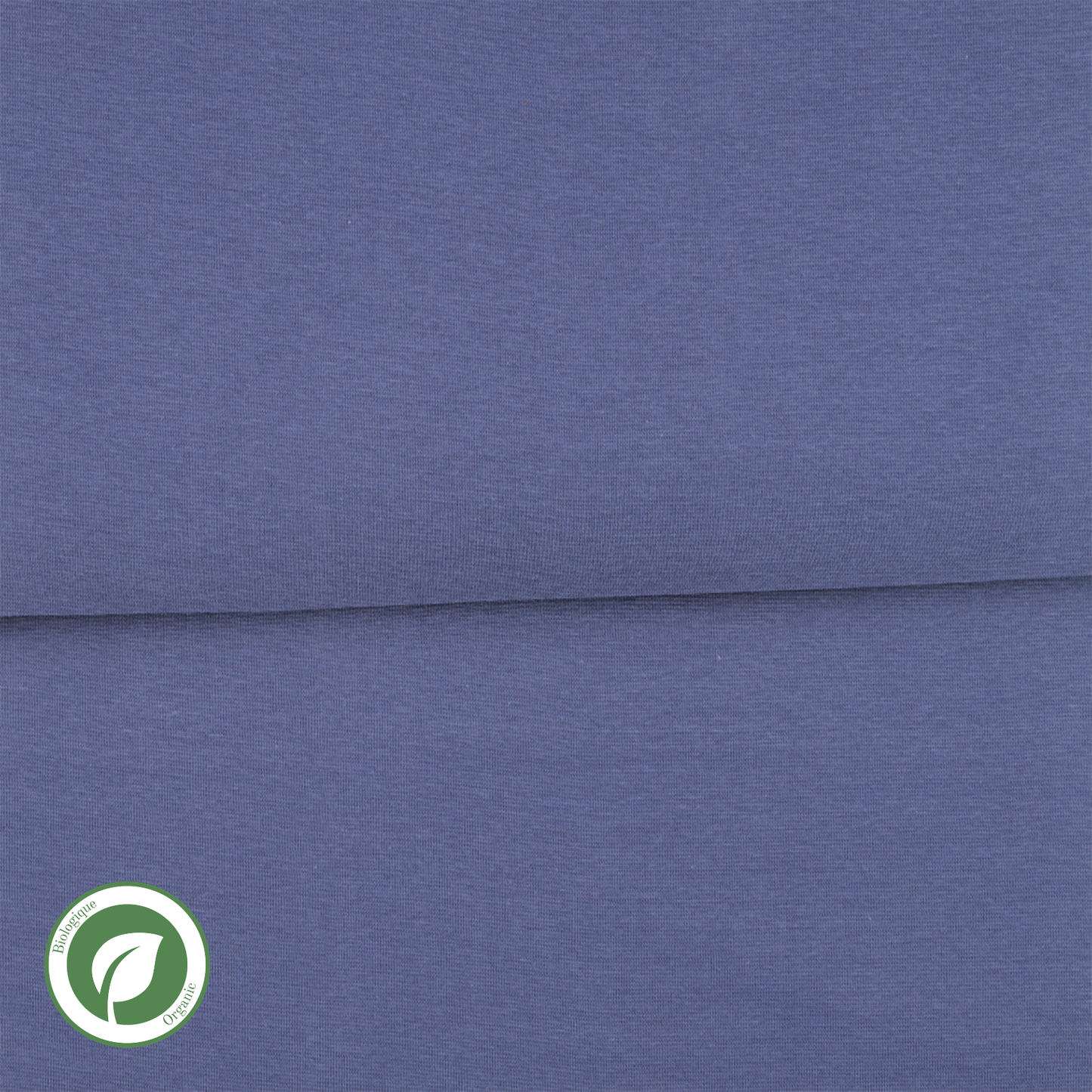 Bleu lavande - Bord côte (ribbing) biologique