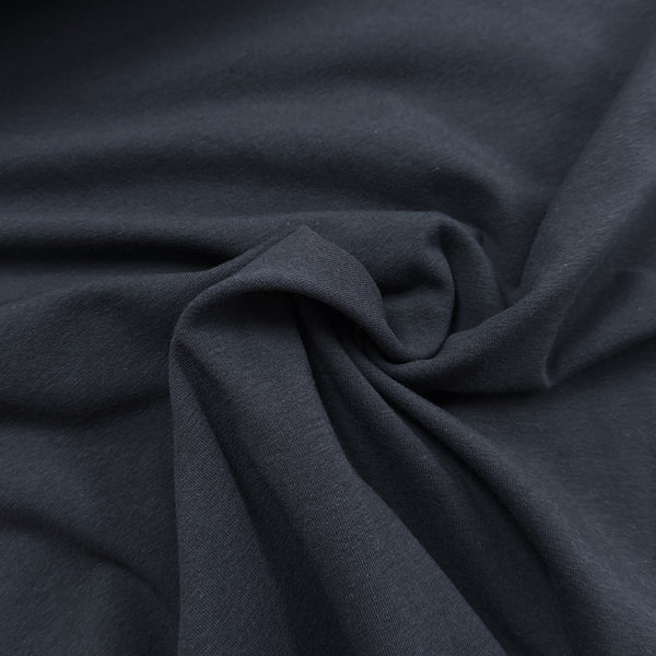 Gris profond - Jersey uni coton biologique