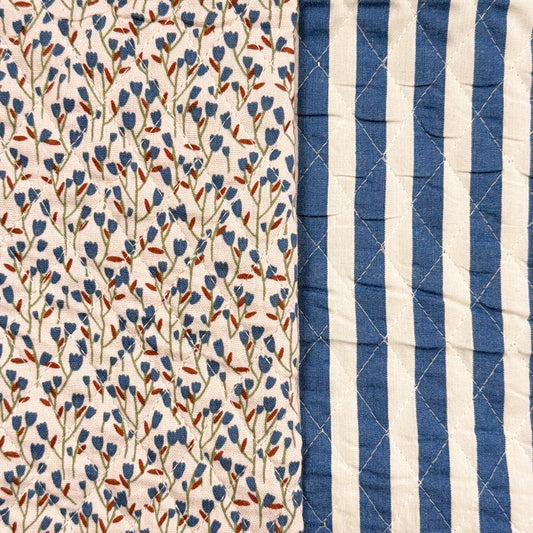 Jean - Quilted double gauze checkered reversible