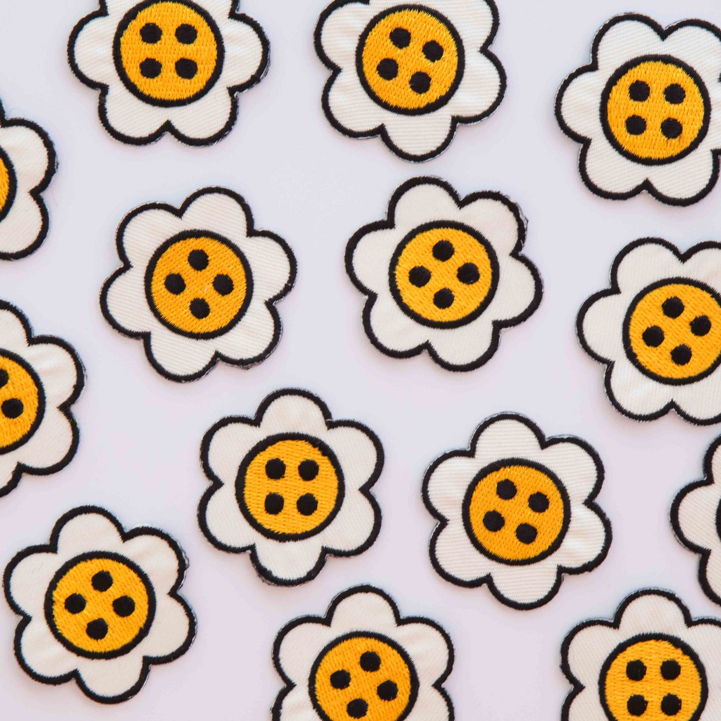 Patch thermocollant bouton marguerite