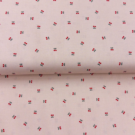 Ditsy cherries pink - Figo Fabrics - Quilting cotton