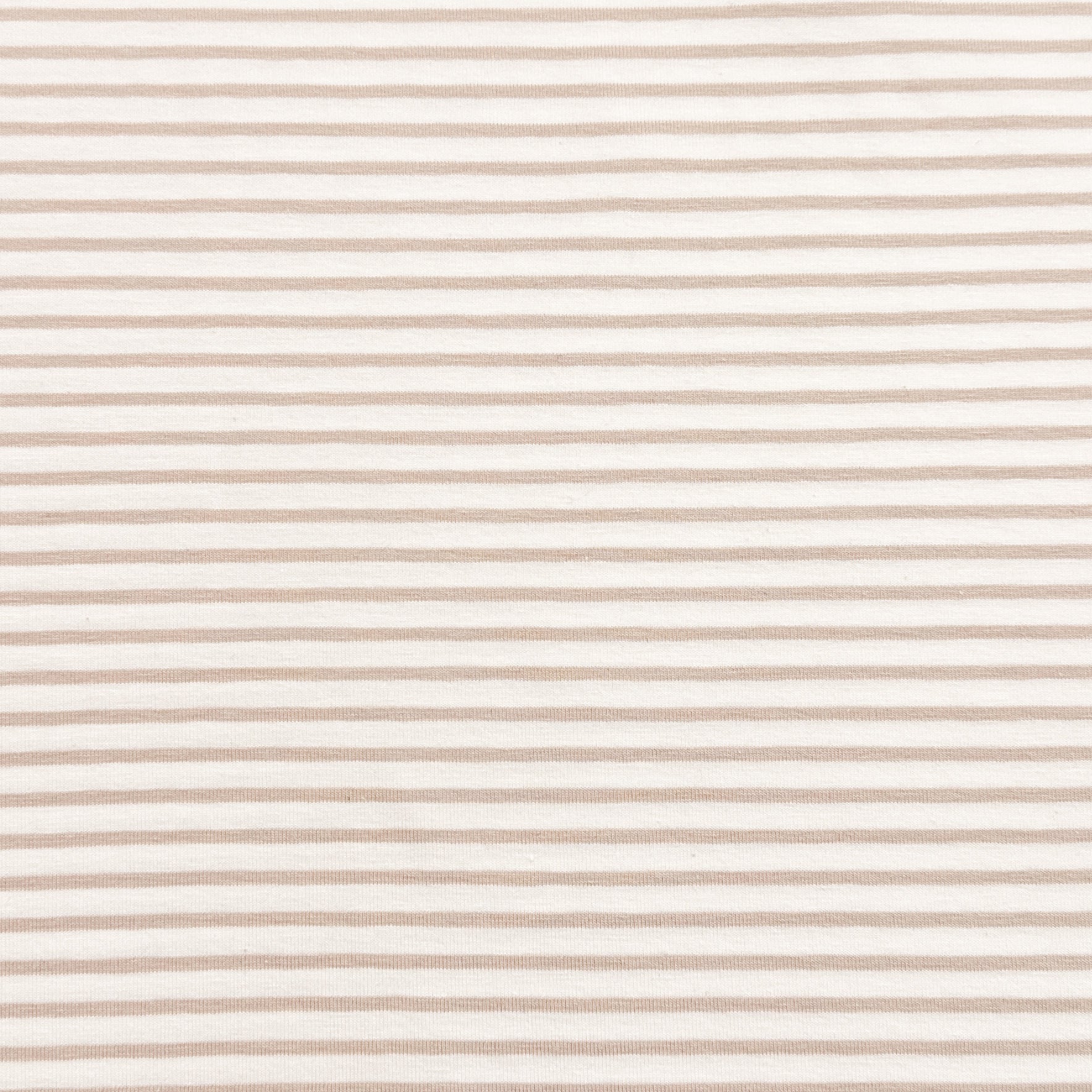 Ligné beige et blanc 5 mm - Jersey ligné
